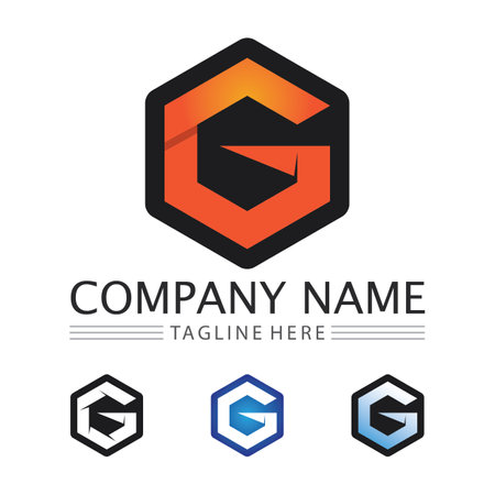 G Letter vector illustration icon Logo Template designのイラスト素材