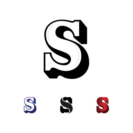 Business corporate S letter logo design vectorのイラスト素材