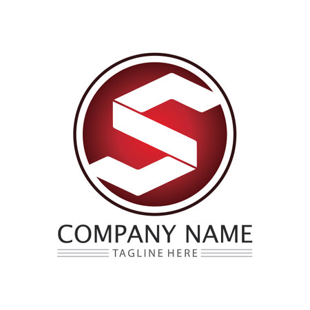 Business corporate S letter logo design vectorのイラスト素材