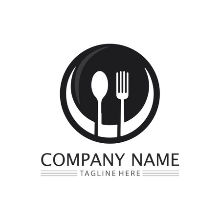 hat chef logo template vector illustrationのイラスト素材