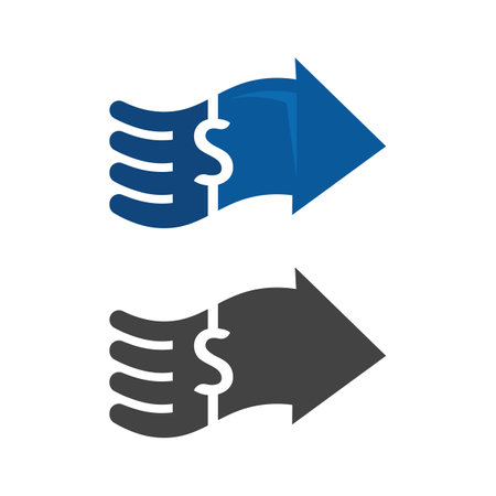 money icon and logo design vector illustrationのイラスト素材