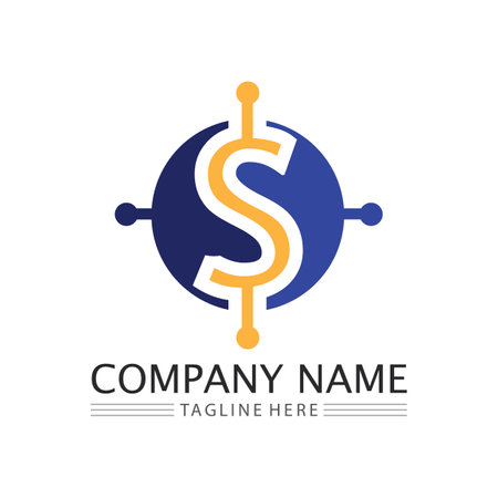 money icon and logo design vector illustrationのイラスト素材