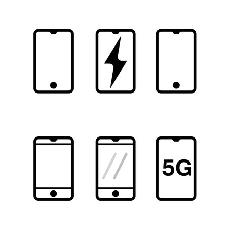 smart phone icon logo design and vector illustration