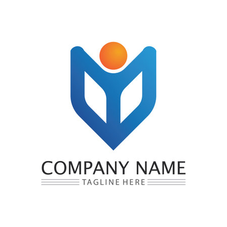 People Icon work group Vector  logo illustration designのイラスト素材