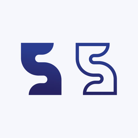 Business corporate letter S logo design vector.
