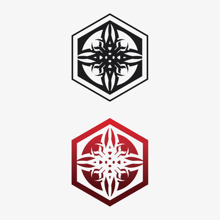 Tribal design icon and sign tribalのイラスト素材