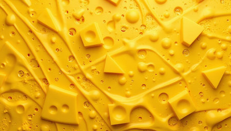 cheese texture and splash cheese design delicious illustrationの素材