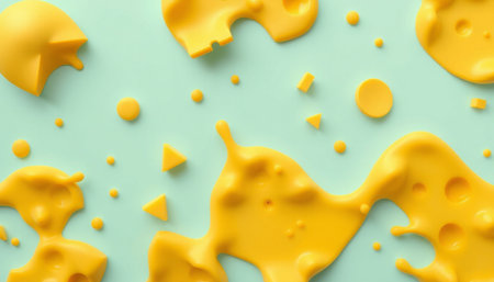 cheese texture and splash cheese design delicious illustrationの素材