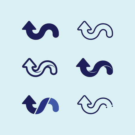 Futuristic Arrow Icons for Tech Branding