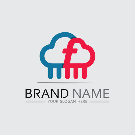 Minimal Line Cloud Icon for Smart Tech Logo, Web App, and Hosting Brand Identity Vectorのイラスト素材