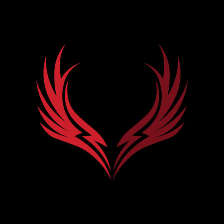 Clean Wing Shape Logo for Finance Industryのイラスト素材