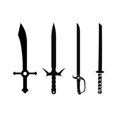 Modern Tactical Knife Logo with Bold Vector Design Styleのイラスト素材