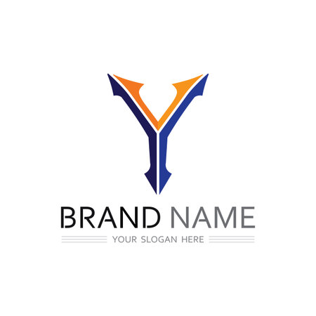 Stylish Y Letter Logo Vector for Company Branding Projectsのイラスト素材