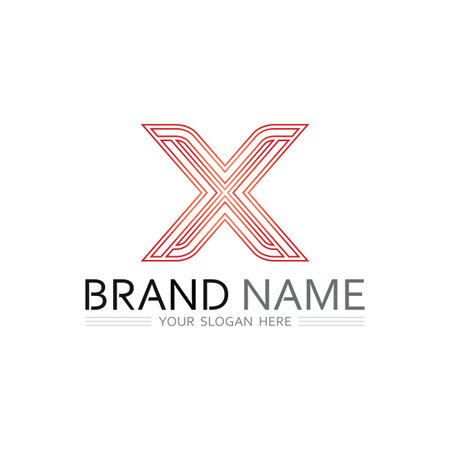 Letter X Abstract Vector Design for Logos, Icons, and Visual Identityのイラスト素材