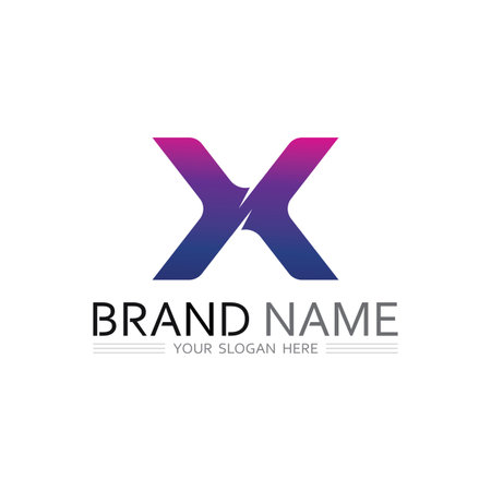 Sleek Letter X Logo Concept for Innovation, Tech, and Business Brandingのイラスト素材