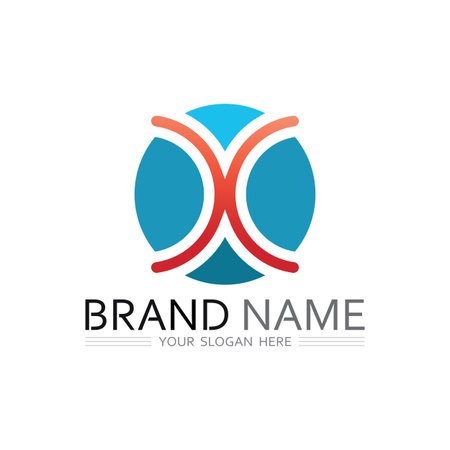 Modern X Letter Vector Logo Design for Brand, Identity, and Product Useのイラスト素材