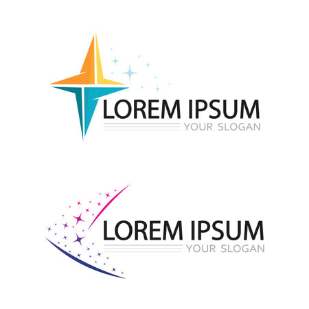 icon and logo for business finance and corporate identity solutionのイラスト素材