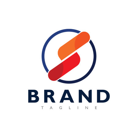 Abstract Letter S Logo Design Dynamic Shape For Innovative Company Brandingのイラスト素材