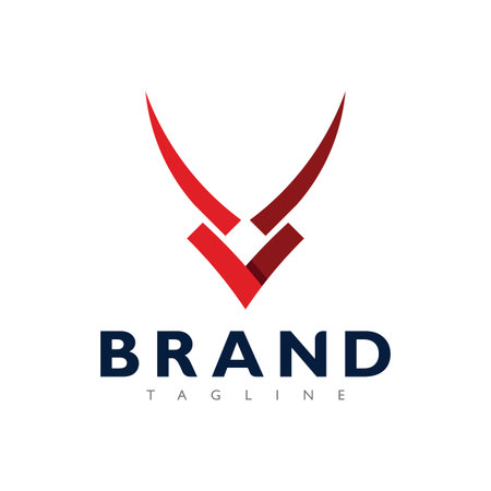 Dynamic Bull Horns Head Logo Design For Sport Club And Team Brandingのイラスト素材