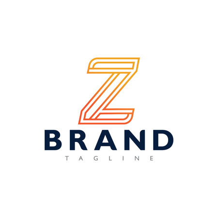 Professional letter Z logo icon vector symbol for consulting firm branding identity designのイラスト素材