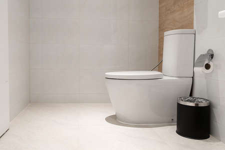 A graphic interior of a bathroomの写真素材