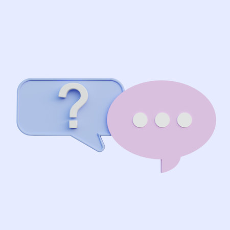 3d illustration chat pop up