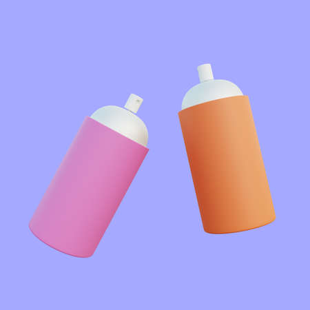 3d illustration simple object pilox colorの写真素材