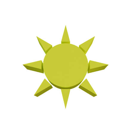 3d illustration weather icon sunnyの写真素材