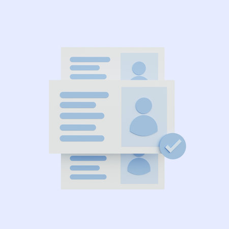 3d illustration recruitment candidateの写真素材