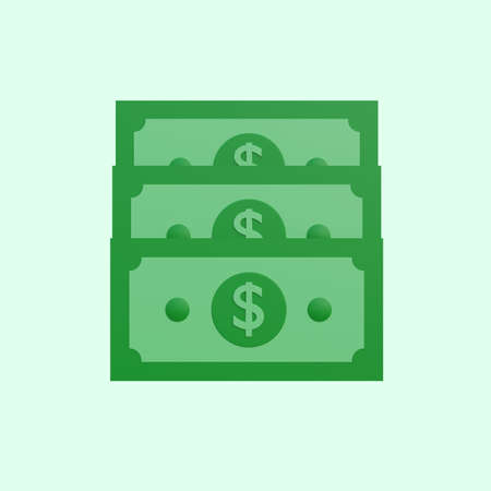 3d illustration simple object moneyの写真素材