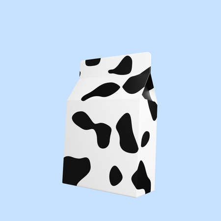 3d illustration of food milkの写真素材