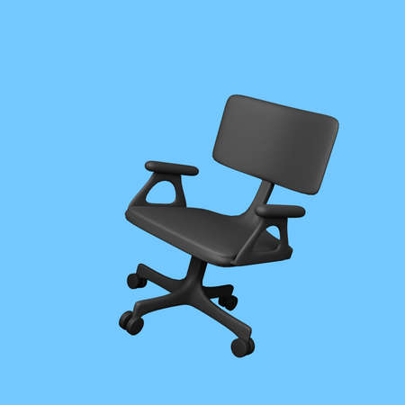3d illustration of simple object chairの写真素材