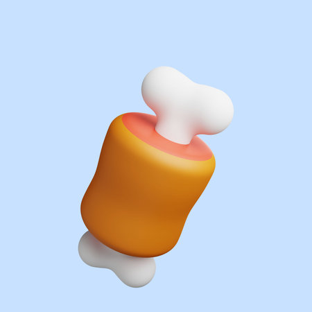 3d illustration of food of meat