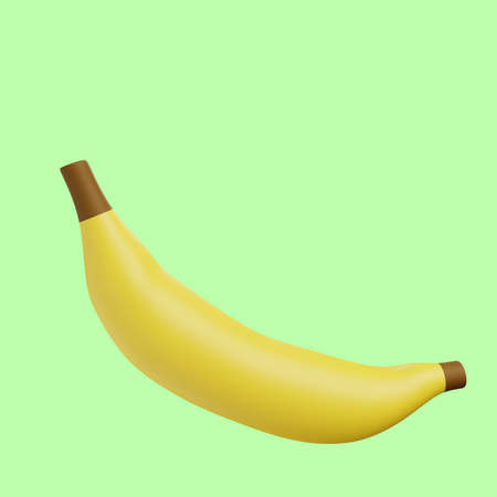 3d illustration of banana fruitの写真素材
