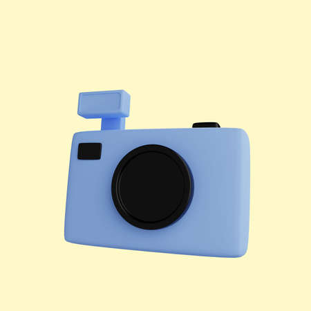3d illustration of simple object cameraの写真素材