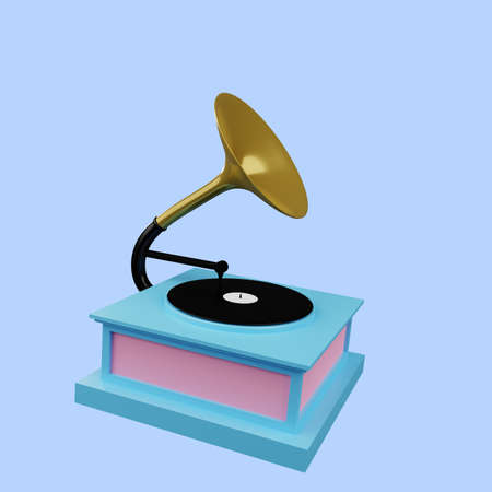 3d illustration of simple object music instrumental