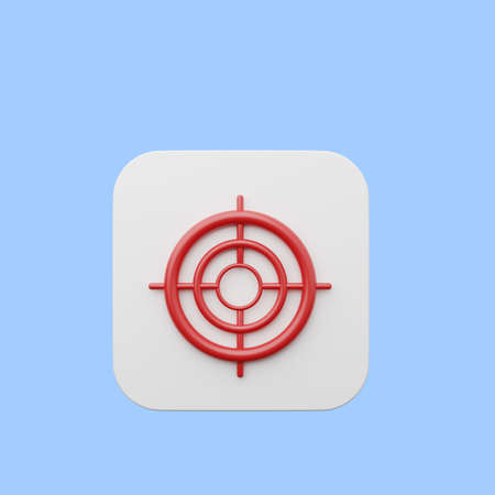3d illustration of element user interface ui simple iconの写真素材