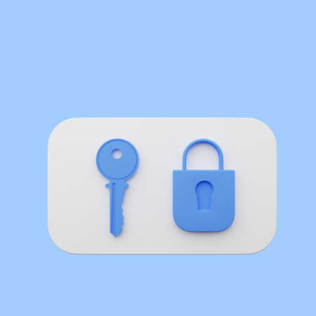 3d illustration of element user interface ui simple iconの写真素材