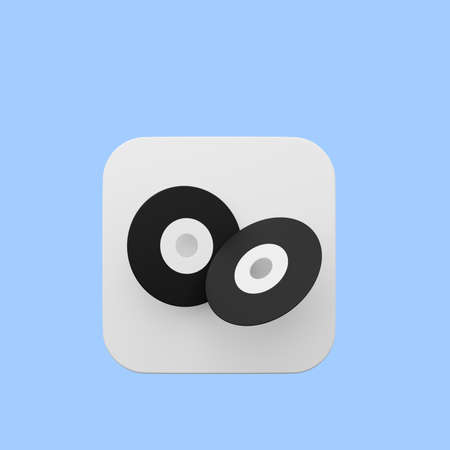 3d illustration of element user interface ui simple iconの写真素材