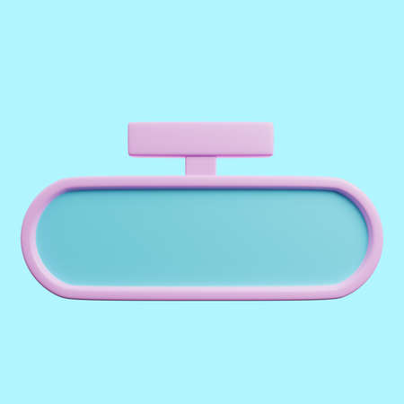 3d illustration of automotive parts stuff mirrorの写真素材