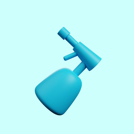 3d illustration of barber shop icon stuff sprayerの写真素材