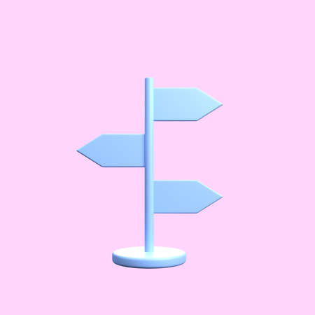 3d illustration of location map icon concept sign arrowの写真素材