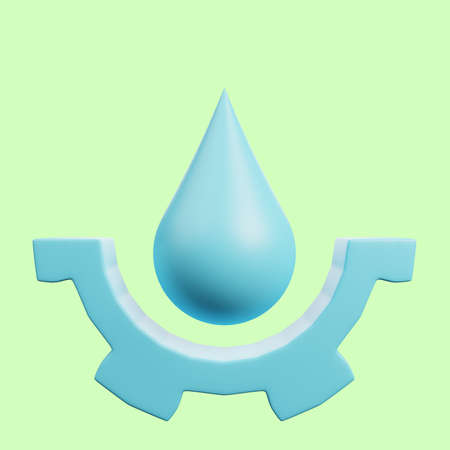 3d illustration of simple icon physicの写真素材