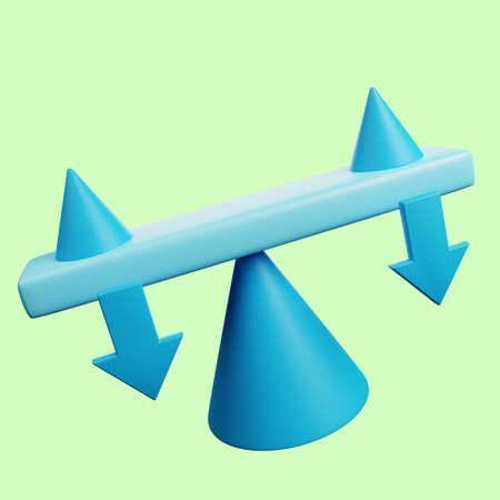 3d illustration of simple icon physicの写真素材