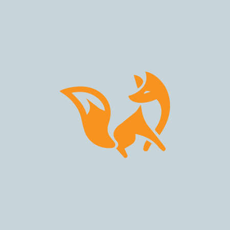 Vector image of a fox design Wild Animals