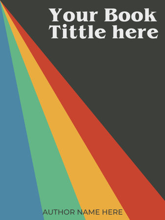 Cover design template for a book or brochure. Geometric background.のイラスト素材
