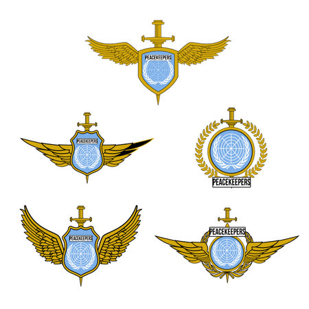 Military Brevet, promotion in rank that is given to a military officer for distinguished conduct or serviceのイラスト素材