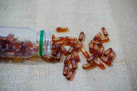 Nigella sativa oil in pills (black cumin, also known as habbatussauda)