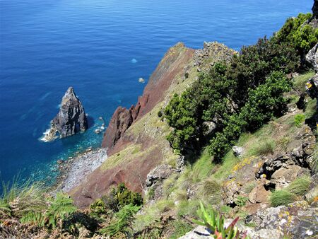 Ponta de Rosais, Sao Jorge, The Azoresの写真素材