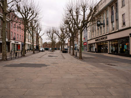 Parliament Square in York, England, with no people during the coronavirus lockdownのeditorial素材